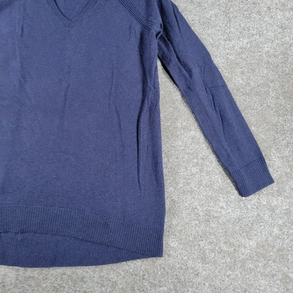 GAP Maternity Pullover Sweater Womens M Navy Blue‎ Classic V-neck Lightweight